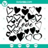 Boy Valentine toddler SVG design of a Monster Truck stealing hearts, instant download for Valentine's Day crafting projects.