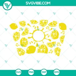 Summer Lemonade &amp; Lime Starbucks Cold Cup SVG Bundle - Instant Download