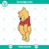 Winnie the Pooh SVG cut file featuring a free adorable bear design, ideal for crafting projects.