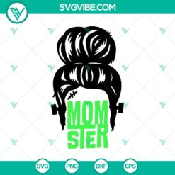 Momster Frankenstein SVG design for Halloween, featuring a spooky and horror-themed illustration. Ideal for crafting projects.