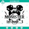Momster countdown SVG design for Halloween with horror and scary elements, perfect for spooky crafts.