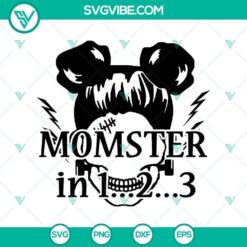 Momster in 1…2…3 SVG, Horror SVG, Scary SVG, Halloween SVG