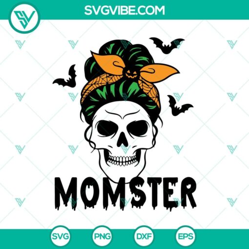 momster skull svg skull momlife svg halloween svg