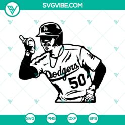 Mookie Betts 50 SVG PNG, Los Angeles Dodgers Players SVG