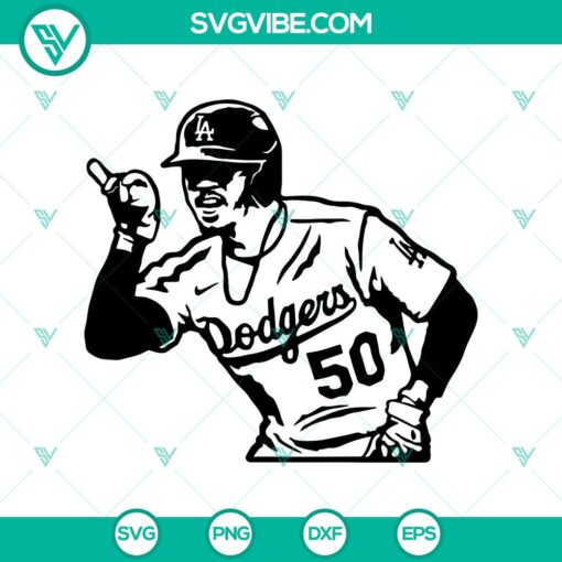 mookie betts 50 svg png los angeles dodgers players svg