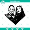 Morticia Gomez Halloween Family SVG for Couple Costume, Spooky vibes for Halloween SVG design.