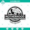 Motherhood Witch SVG design for Halloween featuring a scary witch silhouette. Perfect for spooky seasonal crafts.