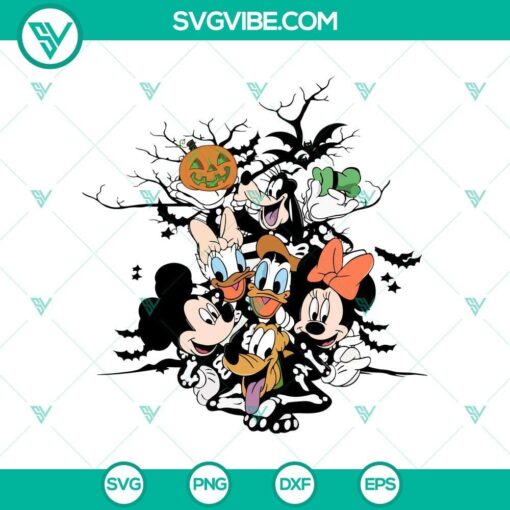 mouse and friend skeleton svg dxf eps png cut files