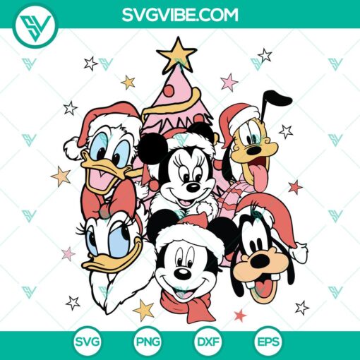 mouse and friends christmas svg dxf eps png files