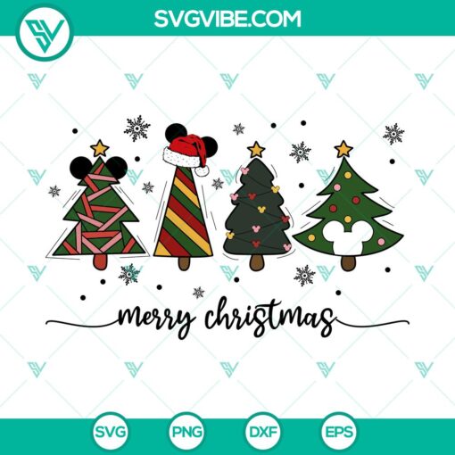 mouse christmas tree svg dxf eps png files