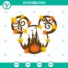 Mouse Fall Castle SVG featuring Walt Disney and Mickey Mouse characters. Perfect for crafts and Disney-themed projects.