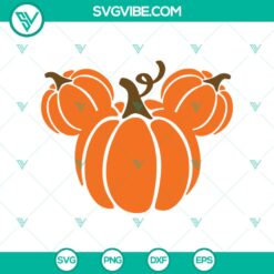 Halloween, SVG Files, Walt Disney SVG, Mouse Head Pumpkins SVG, Mickey Head SVG 12