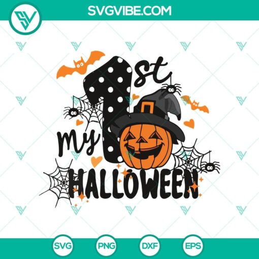 my first halloween svg pumpkin halloween svg spooky halloween svg