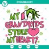 My Grandkids Stole My Heart digital design bundle including SVG, DXF, EPS, and PNG files for crafting and personalization projects.