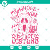 Do Not Disturb Ghostface SVG design for Scream movie fans. Scary Movie SVG file with Ghostface mask.