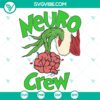 Neuro Crew Nurse SVG DXF EPS PNG Files - Medical themed digital design for healthcare professionals, perfect for crafting projects.