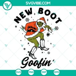 Festive Grinch SVG design for holiday projects, including high-quality files in SVG, DXF, EPS, and PNG formats.