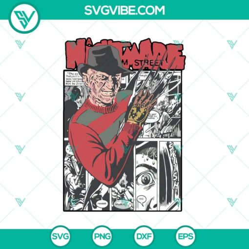 nightmare on elm street svg freddy krueger svg horror movie svg