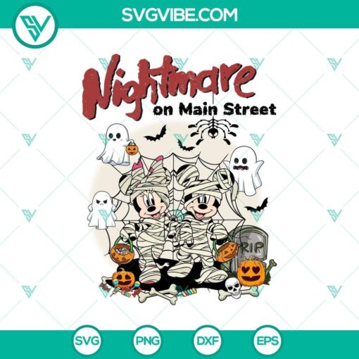 nightmare on main street svg dxf eps png cut files