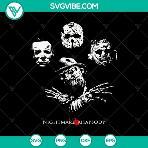 nightmare rhapsody svg horror characters svg halloween svg