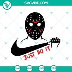 Nike Just Do It Horror SVG, Horror Characters SVG, Jason Voorhees SVG