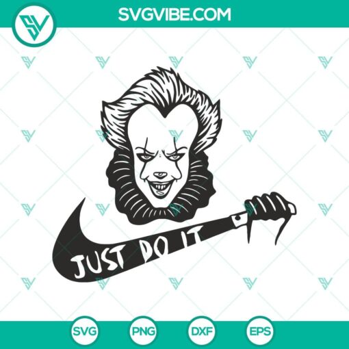 nike just do it svg pennywise svg horror characters svg