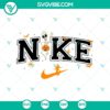 Nike Halloween themed SVG featuring the Nike logo intertwined with a spooky skeleton design, perfect for a Happy Halloween project.