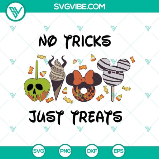 no trick just treats svg disney snackgoals svg disney halloween svg