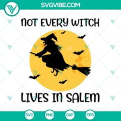 Not Every Witch Lives in Salem Halloween SVG, Horror SVG, Halloween SVG, Scary SVG