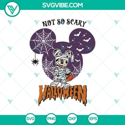 not to scary halloween svg mickey halloween svg disney halloween svg