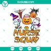 Nurse Squad Boo Halloween SVG featuring scary and horror elements perfect for Halloween crafting projects.