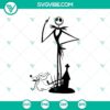 "Obsess Jack and Zero SVG design with Nightmare Before Christmas and Halloween theme, perfect for crafts and digital projects."