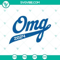 OMG 2024 Los Angeles Dodgers Style SVG, Baseball World Series 2024 SVG