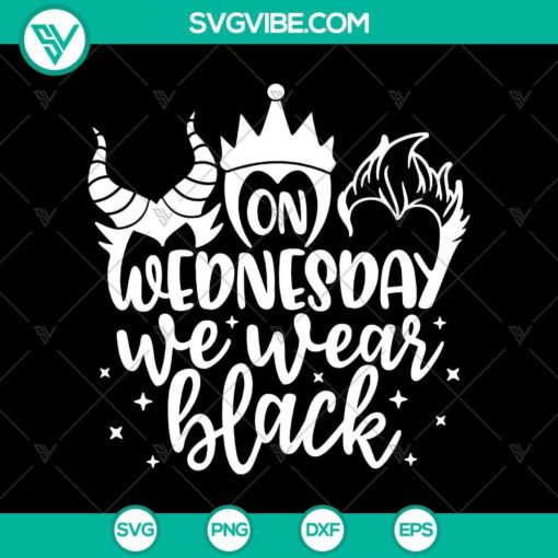 on wednesday we wear black svg halloween svg witches svg