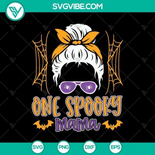 one spooky mama svg mama svg halloween svg