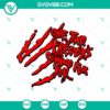 Creepy Freddy Krueger Halloween SVG design featuring iconic horror character for spooky crafting projects.
