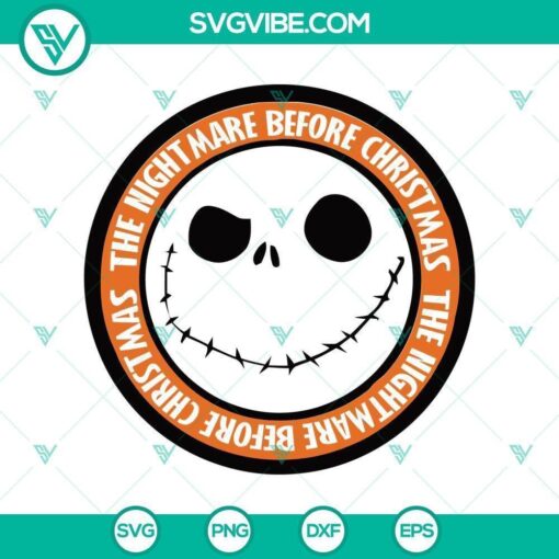 orange logo the nightmare before christmas svg nightmare svg halloween svg