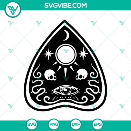 ouija planchette svg floral svg skull halloween svg