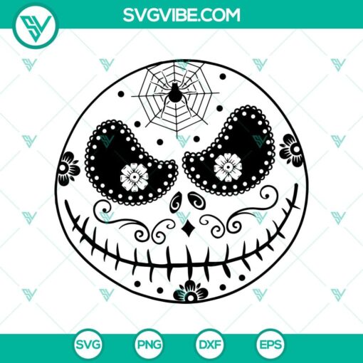 pattern jack skellington face svg jack skull svg the nightmare before christmas svg