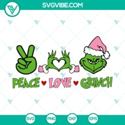 Peace Love Christmas SVG DXF EPS PNG Files