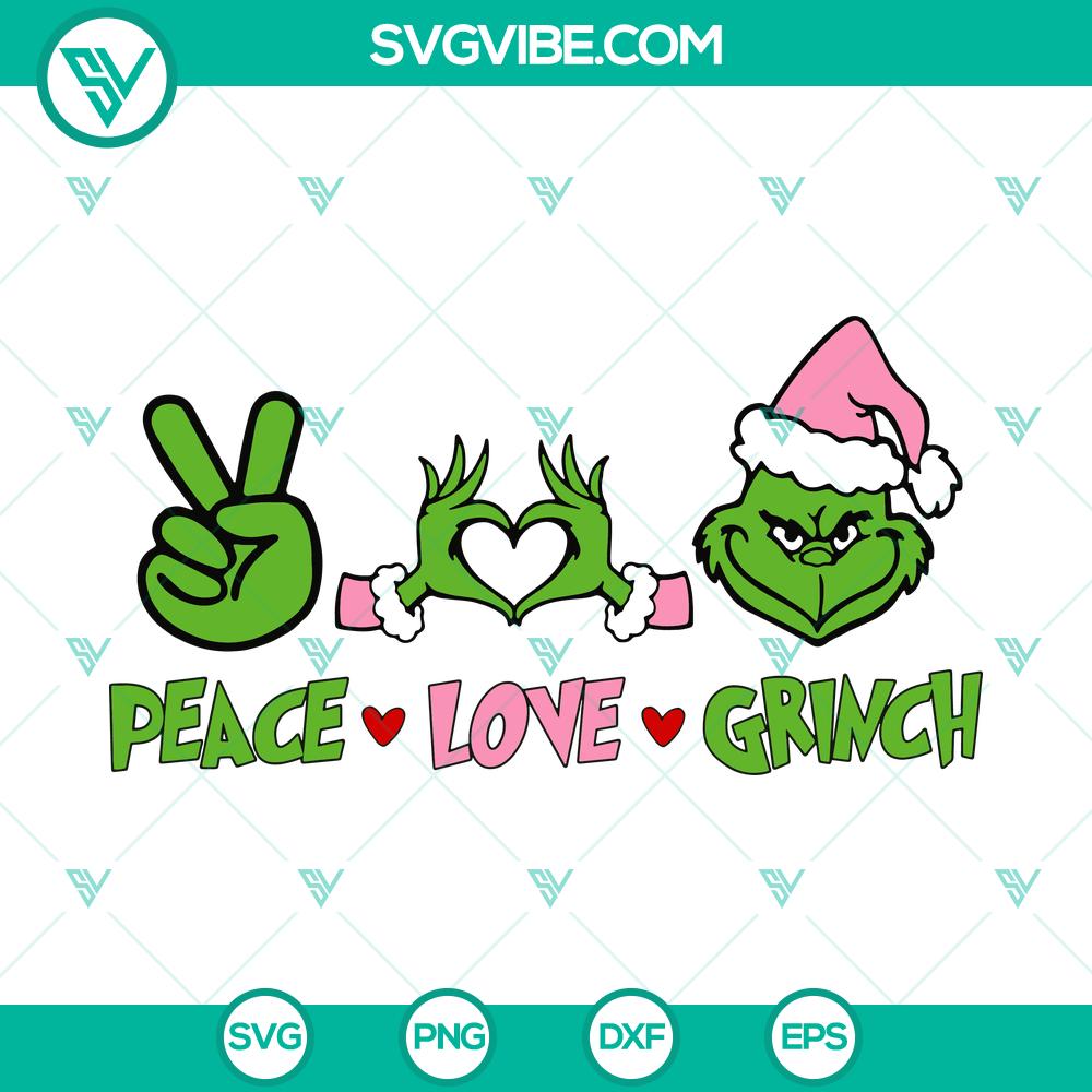 peace-love-christmas-svg-dxf-eps-png-files.jpg Peace Love Christmas design SVG DXF EPS PNG files for holiday crafting projects.