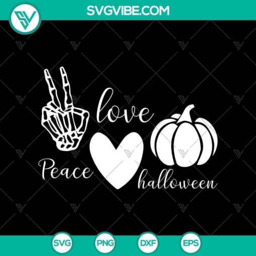 peace love halloween svg halloween svg scary svg horror svg