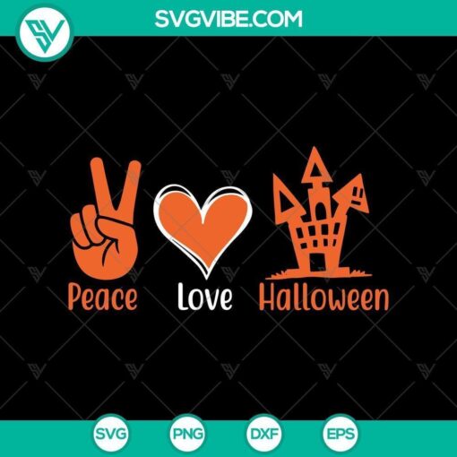 peace love halloween town svg halloween town svg halloween svg