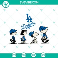 Peanuts Snoopy Los Angeles Dodgers SVG PNG File