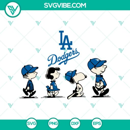 peanuts snoopy los angeles dodgers svg png file