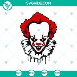 Penniwise Face SVG, Halloween SVG, Scary SVG, Horror SVG