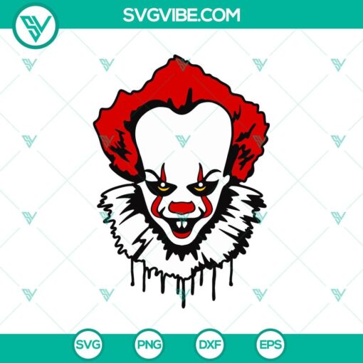 penniwise face svg halloween svg scary svg horror svg