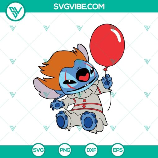 pennywise stitch svg halloween svg stitch svg horror svg