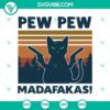 Pew Pew Madafakas Funny Cat Halloween SVG with horror and scary elements, perfect for Halloween.