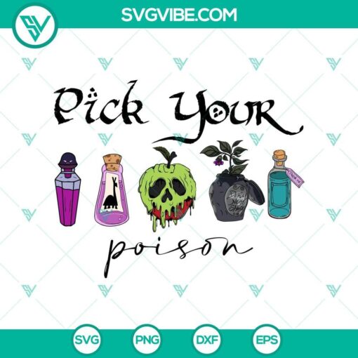 pick your poison script svg dxf eps png cut files